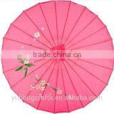 Chinese Style Silk Parasol With Flower Painting thumbnail-2