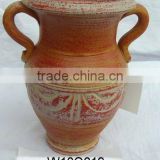 hand-made clay terra cotta pot