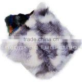 CX-D-33F Home Decoration Pillow Patchwork Real Fox Fur Cushion & Pillow Cover thumbnail-4