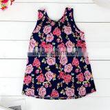 MGOO New Arrival Little Dress For Children Floral Print Cotton Sleeveless Straight Girl Dress 9085 thumbnail-5