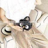 Black Cute Animal Handbag Girl Fashion Small Bags Leather Shoulder Long Strap Sling Cross Body Bag thumbnail-1