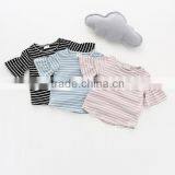 Girl Summer Vest Soft Cotton Pullover Shirts Children Stripes Top Clothes Wholesale thumbnail-3