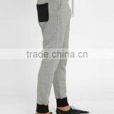 95% Cotton 5% Spandex Two Tones Loose Joggers thumbnail-2