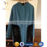 Ladies Long Coat Design Women Cashmere Coat With Fur thumbnail-2
