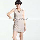 Latest Gray Puffy Prom Woman Dresses