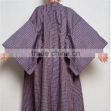 Newest Style Jacket With Squared Neck Haori Full Textured Yarn Dye Silk Kimono thumbnail-4