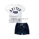 Wholesale Summer Cotton Printing Boys Kids Clothes Clothing Set thumbnail-4