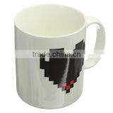 2016 New Arrival Magic Ceramic Coffee Tea Milk Hot Cold Heat Sensitive Color-Changing Mug Cup Pixel Heart Lovely Gift thumbnail-4