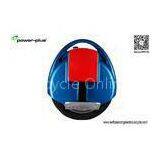 blue Foldable Self Balancing Electric Unicycle With Traning Wheels