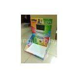 Easy-assembling Corrugated Cardboard Counter Displays for LCD Display With 4C Offset Print