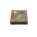 Food Paper / Cardboard Mooncake Gift Boxes With Leaf Shaped Window thumbnail-1