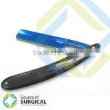 Beautiful Attractive Blue Coated Stainless Steel Barber Straight | Plasting Handle B-SR-9
