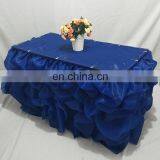 Fancy Organza Ruffled Table Skirting for Wedding thumbnail-2