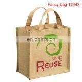 Custom Tote Eco-friendly Jute Shopping Bag Cheap Wholesale thumbnail-1