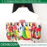 White Printing Long Sexy Casual Colorful Beach Dress thumbnail-2