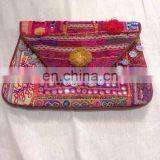 Beautiful Vintage Banjara Clutch ,Handmade Banjara Clutch, Boho Gypsy Clutch