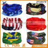 Flag Style Print Scarf Custom Printing Pattern Seamless Headscarf