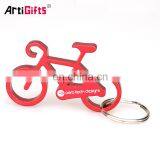 Promotion metal opener bicycle keychain