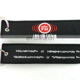 Custom Cheap Wholesale Yellow Overlock Embroidered Keychain thumbnail-4