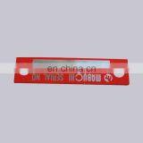 Wholesale Promotion Cheap Custom Red Printed Machine Nameplate With Holes thumbnail-1