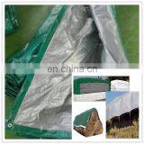 Silver green 25'x40' hay Tarp for weight bale of round hay