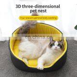 2020 Square Amazon Washable Cat 2020 Cheap OEM&ODM Cat Wholesale Dog Bed Luxury Washable thumbnail-4