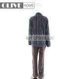 Home Sleepwear Loungewear Nightwear Classic Plain Striped Printed Coral Fleece Bathrobe Pyjamas Sets thumbnail-2