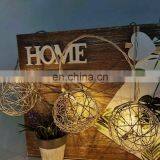 YIWO Holiday Decoration Christmas Led Light Silver Metal Ball Shaped String Lights Golden Fairy Lights For Home Party Decoration