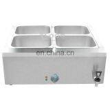 CE Approved 4 Pots Countertop Food Warmer Commercial Wet Catering Bain Marie thumbnail-1