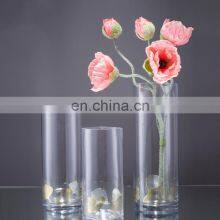 Wholesale Bulk Handmade Elegant Round Clear Glass Cylinder Vases thumbnail-1