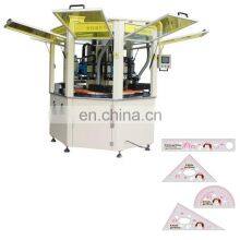 3colors Ruler Silk Screen Printing Machine With LED Dryer