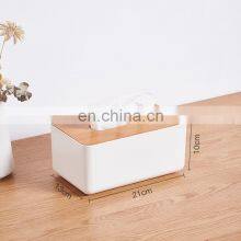 2021 Luxury Bamboo Restaurant Tissue Holder Car Tissue Box Holder thumbnail-5