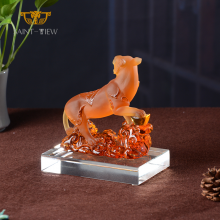 SAINT-VIEW Crystal Liuli Office Gift Livingroom Animal Custom Decoration Tiger Statuary thumbnail-4