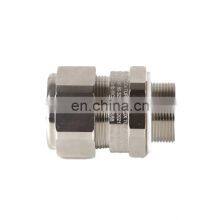 CE ATEX UL-approval Single Sealing Stuffing Explosion-Proof Nickel Plated E1w Cable Gland For Junction Box thumbnail-1