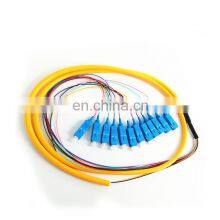 0.9mm LSZH/PVC Fiber Optic 12 Core Color G652D SM LC SC UPC Pigtail thumbnail-3