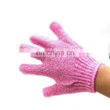 Hot Sale Nylon Body Shower Scrub Bath Gloves Cleaning Massage Beauty Exfoliating Gloves thumbnail-2