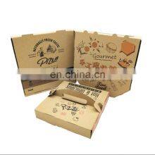 Wholesale High Quality Corrugated Kraft Paper Cardboard Color Printing Disposable Food Grade Italian Pizza Boxes thumbnail-4