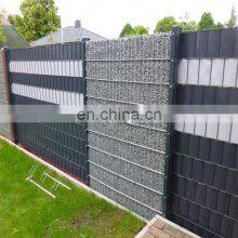 Customized PVC Zaun Sichtschutz Streifen Vertical Pvc Strip Screen Fence Germany Market thumbnail-4