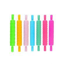 Plastic Pattern Cookie Rolling Pin Multi-functional Home DIY Cake Fondant Decorating Embossed Baking Tool thumbnail-5
