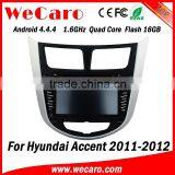 Wecaro WC-HU7202 Android 4.4.4 Car Multimedia System 2 Din for Hyundai Accent Car Radio Stereo Bluetooth 2011-2014 thumbnail-1