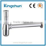China Manufacturer Cheap Chrome Plated Bottle Trap Brass Waste Siphon Sink Basin Accessories (J281-2) thumbnail-1