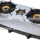 Three Burner Stainless Steel Gas Stove