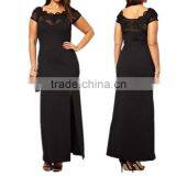 Middle Aged Clothing Viscose Abayas Women Blank Dress thumbnail-1