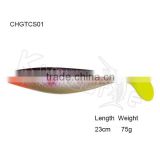 CHGTCS01 23cm big size shad soft fishing lure for big month fish trout bass pike lures
