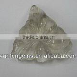 Smoky Quartz Carved Freeform Flower thumbnail-1