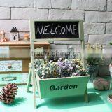 MHOME Wood Lavender Basket With Blackboard Quality Choice thumbnail-1