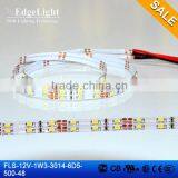 Edgelight SMD3014 LED Strip , White Color Led Flexible Strip Light ,UL ce Rohs Dc12v Led Strip