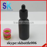 MOQ one carton 30ml e juice black matte glass bottle
