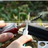 2014 new style multifunction pocket pen type portable knife sharpener diamond hook sharpener outdoor and house use