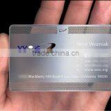 High Quality Personalized Silver Metal Business Card